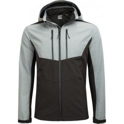 Softshell męski SFM604 - średni szary melanż - Outhorn. Szare kurtki męskie Outhorn, m, bez wzorów, z softshellu, bez kaptura. W wyprzedaży za 169,99 zł.