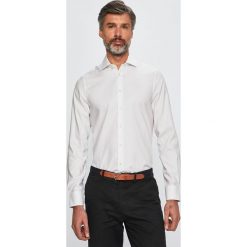 Tommy Hilfiger Tailored - Koszula. Białe koszule męskie Tommy Hilfiger Tailored, bez wzorów, z elastanu, eleganckie, z klasycznym kołnierzykiem, z długim rękawem. Za 399,90 zł.