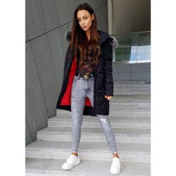 Calvin Premium Długa Kurtka Naturalny Jenot S. Czarne kurtki damskie LIGARI, s, bez wzorów, z bawełny, długie, bez kaptura. Za 399,00 zł.