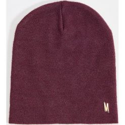 Czapka beanie z wiskozą - Bordowy. Czerwone czapki damskie Mohito, bez wzorów, z wiskozy. Za 29,99 zł.