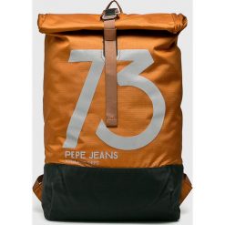 Pepe Jeans - Plecak. Brązowe plecaki męskie Pepe Jeans, z jeansu. W wyprzedaży za 259,90 zł.