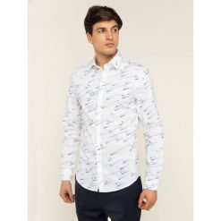 Koszula Armani Exchange 6GZCG4 ZNEAZ 2131. Białe koszule męskie Armani Exchange, m, bez wzorów, z elastanu, casualowe, bez kołnierzyka, bez rękawów. W wyprzedaży za 199,00 zł.