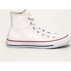 Converse - Trampki Chuck Taylor All Star. Białe trampki i tenisówki damskie Converse, bez wzorów, ze skóry, bez zapięcia. Za 399,90 zł.