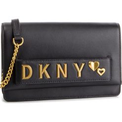 Torebka DKNY - R91GHA80 Blk/Gold BGD. Czarne torebki klasyczne damskie DKNY, bez wzorów, ze skóry, eleganckie, na ramię, bez dodatków. W wyprzedaży za 589,00 zł.