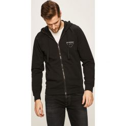 Emporio Armani - Bluza piżamowa. Czarne bluzy męskie Emporio Armani, s, bez wzorów, z elastanu, z kapturem, bez rękawów, z kapturem. W wyprzedaży za 359,90 zł.