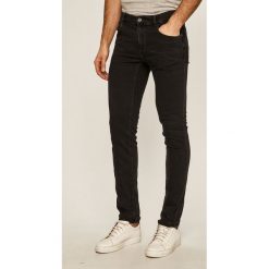 Trussardi Jeans - Jeansy 52J00000.1T003654. Czarne jeansy męskie Trussardi Jeans, z aplikacjami. Za 429,90 zł.