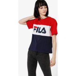 Fila Koszulka Ss Allison Tee , granatowy, rozmiar XS. Niebieskie bluzki sportowe damskie Fila, s, z nadrukiem, z tkaniny, bez kołnierzyka, z krótkim rękawem, krótkie, bez kaptura. W wyprzedaży za 129,99 zł.
