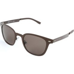 Meskie okulary przeciwsłoneczne w kolorze brązowym. Pomarańczowe okulary przeciwsłoneczne męskie marki Hugo Boss Sunglasses, z tworzywa sztucznego, wakacyjne. W wyprzedaży za 279,95 zł.
