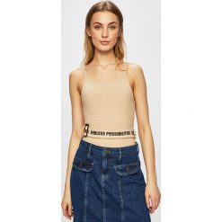 Tally Weijl - Top. Białe bluzki damskie TALLY WEIJL, s, bez wzorów, z elastanu, casualowe, bez kołnierzyka, bez rękawów. Za 69,90 zł.