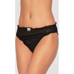 Vila - Figi. Czarne majtki damskie Vila, s, z elastanu. Za 59,90 zł.