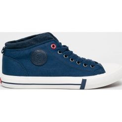 Cross Jeans - Trampki. Niebieskie trampki męskie Cross Jeans, bez wzorów, z jeansu, na sznurówki. W wyprzedaży za 59,90 zł.