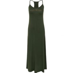 Sukienka letnia Emporio Armani 262483 9P315 00084. Zielone sukienki damskie Emporio Armani, na lato, s, bez wzorów, z elastanu, bez kołnierzyka, bez rękawów. W wyprzedaży za 199,00 zł.
