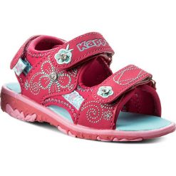 Sandały KAPPA - Bloomy K 260446K Pink/Turkis 2266. Różowe sandały dziewczęce Kappa, ze skóry ekologicznej, bez zapięcia. W wyprzedaży za 109,00 zł.
