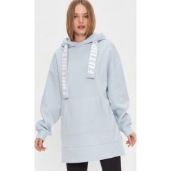 Długa bluza oversize - Niebieski. Niebieskie bluzy damskie House, s, bez wzorów, z długim rękawem, długie, bez kaptura. Za 119,99 zł.