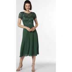 Swing - Damska sukienka wieczorowa, zielony. Zielone sukienki damskie Swing, w koronkowe wzory, z szyfonu, eleganckie, bez kołnierzyka, bez rękawów. Za 449,95 zł.