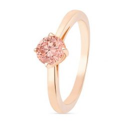 Złoty Pierścionek - złoto 750, New diamond by w.kruk 0,50ct. Żółte pierścionki damskie W.KRUK, z brylantem, złote. Za 6990,00 zł.
