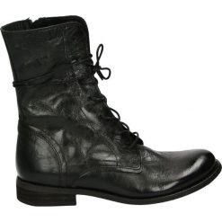 Botki - G164 VEG NERO. Czarne botki damskie na zamek Venezia, ze skóry. Za 499,00 zł.