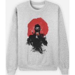 Bluza "Soda Ninja" w kolorze jasnoszarym. Szare bluzy męskie Wooop, s, bez wzorów, z okrągłym kołnierzem, bez rękawów, bez kaptura. W wyprzedaży za 87,95 zł.