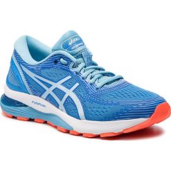 Buty ASICS - Gel-Nimbus 21 1012A156 Blue Coast/Skylight 400. Niebieskie buty sportowe damskie Asics, z materiału, sportowe, do biegania. W wyprzedaży za 449,00 zł.
