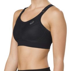 Asics Cooling Bra 141251-0905. Czarne biustonosze sportowe damskie Asics, xs, z poliesteru. W wyprzedaży za 149,99 zł.