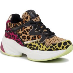 Sneakersy Liu Jo Jog 09 Sneaker BA0019 PX008. Pomarańczowe półbuty damskie Liu Jo, bez wzorów, bez obcasa, bez zapięcia. W wyprzedaży za 449,00 zł.