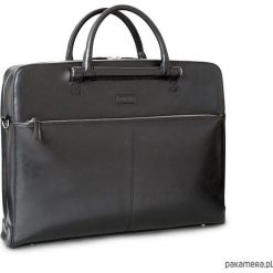 TORBA na laptopa BURLEY BLACK. Czarne torby na laptopa Pakamera, bez wzorów, biznesowe. Za 480,00 zł.