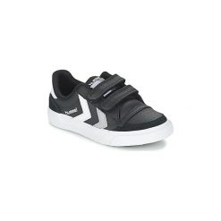 Buty Dziecko Hummel STADIL JR VELCRO LOW. Czarne trampki dziewczęce Hummel, bez wzorów, bez zapięcia. Za 207,20 zł.