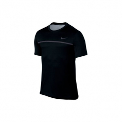T-Shirt tenisowy Nike Challenger męski. Czarne t-shirty męskie marki Nike, l, z materiału. W wyprzedaży za 129,99 zł.