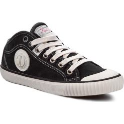 Trampki PEPE JEANS - Industry Basic Woman PLS30135 Black 999. Czarne półbuty damskie Pepe Jeans, bez wzorów, z jeansu, bez zapięcia. W wyprzedaży za 159,00 zł.