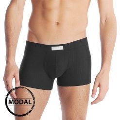 Męskie bokserki DIM Modal Noir. Różowe bokserki męskie marki DIM, bez wzorów, z elastanu. Za 58,99 zł.