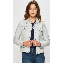 Levi's - Kurtka jeansowa. Niebieskie kurtki damskie Levi's®, s, z haftami, z bawełny, krótkie. W wyprzedaży za 199,90 zł.