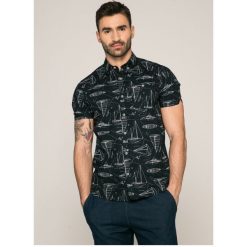 Medicine - Koszula Slow Future. Szare koszule męskie na spinki MEDICINE, m, z bawełny, button down, z krótkim rękawem. W wyprzedaży za 39,90 zł.