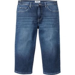 Wygodne dżinsy 3/4 ze stretchem Regular Fit bonprix niebieski "stone". Niebieskie jeansy męskie bonprix, m, w paski. Za 49,99 zł.