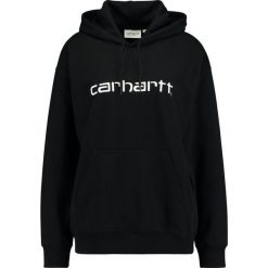 Carhartt WIP HOODED Bluza z kapturem black/white. Czarne bluzy damskie marki Carhartt WIP, xs, bez wzorów, z bawełny, bez rękawów, z kapturem. Za 369,00 zł.