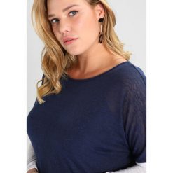 Swetry klasyczne damskie: Live Unlimited London CONTRAST SLEEVE JUMPER Sweter navy