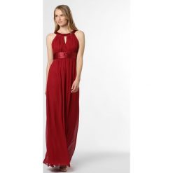 Marie Lund - Damska sukienka wieczorowa, czerwony. Czerwone sukienki damskie Marie Lund, bez wzorów, z satyny, eleganckie, bez kołnierzyka, bez rękawów. Za 649,95 zł.