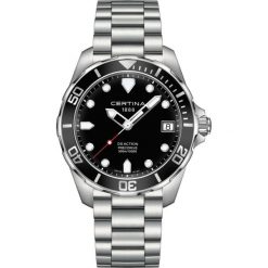 PROMOCJA ZEGAREK CERTINA DS ACTION PRECIDRIVE C032.410.11.051.00. Szare zegarki męskie CERTINA, ze stali. W wyprzedaży za 1850,00 zł.