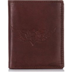 Brązowy Skórzany portfel męski Tillberg Wild's. Pomarańczowe portfele męskie marki Wild, ze skóry. Za 79,90 zł.
