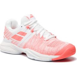 Buty BABOLAT - Propulse Blast AC 31S19447 White/Fluo Strike. Pomarańczowe buty sportowe damskie Babolat, bez wzorów, z tworzywa sztucznego, sportowe, tenisowe. W wyprzedaży za 349,00 zł.