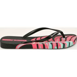 Ipanema - Japonki. Czarne klapki damskie Ipanema, bez wzorów, z gumy, bez obcasa, na obcasie. W wyprzedaży za 59,90 zł.