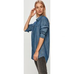 G-Star Raw - Koszula. Niebieskie bluzki damskie G-Star RAW, s, bez wzorów, z bawełny, klasyczne, z klasycznym kołnierzykiem, z długim rękawem. Za 469,90 zł.
