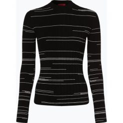 HUGO - Sweter damski – Spatchy, czarny. Czarne swetry klasyczne damskie marki HUGO, s, prążkowane. Za 579,95 zł.