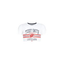 T-shirty z krótkim rękawem Teddy Smith TENO. Białe t-shirty męskie marki Teddy Smith, s, bez wzorów, bez kołnierzyka, krótkie. Za 89,00 zł.