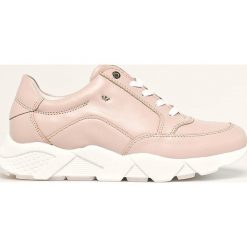 Wojas - Buty skórzane. Różowe buty sportowe damskie Wojas, bez wzorów, ze skóry, sportowe. Za 359,90 zł.