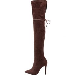 Buty zimowe damskie: Lipsy Kozaki na obcasie brown