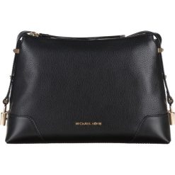 Michael Kors Crosby Medium Cross body bag Czarny. Czarne torebki klasyczne damskie w paski, ze skóry. Za 1231,95 zł.