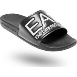 KLAPKI EA7 EMPORIO ARMANI. Czarne kapcie męskie EA7 Emporio Armani, z syntetyku. Za 199,00 zł.