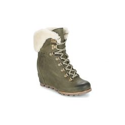 Botki Sorel Conquest Wedge Shearling. Zielone botki damskie marki Sorel. Za 775,20 zł.