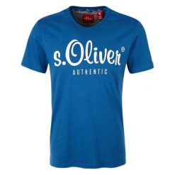S.Oliver T-Shirt Męski, Xl, Niebieski. Niebieskie koszulki męskie S.Oliver, s, bez wzorów, bez kołnierzyka. Za 60,00 zł.