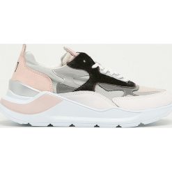 D.A.T.E. - Buty Fuga. Szare buty sportowe damskie D.A.T.E., bez wzorów, ze skóry, sportowe. Za 919,90 zł.